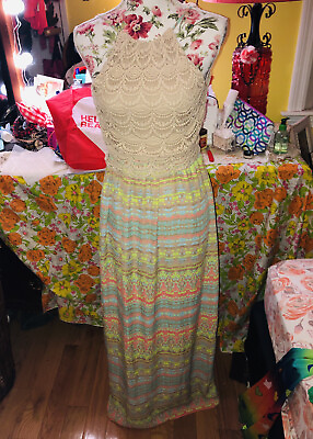 #ad Crochet Maxi dress $22.00