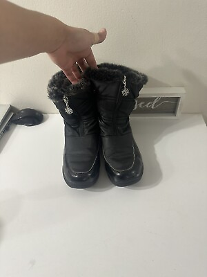 #ad Black Boots Women Ladies Black Size US 8 $15.00