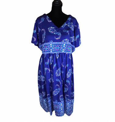#ad Size 18 20 dress Only Necessities blue sundress hippie boho women’s spring summe $22.00