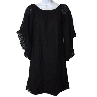 #ad Altar#x27;d State Black Lace Boho Dress Womens Size XS $15.00