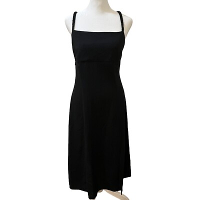 #ad NWT Forever 21 Strappy Dress Womens Medium Black Woven Maxi BEAUTIFUL NWT $12.50