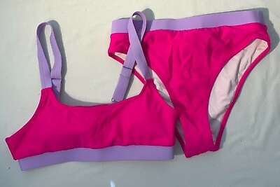 #ad Cute Purple and Pink Bikini Suit Size medium $9.99