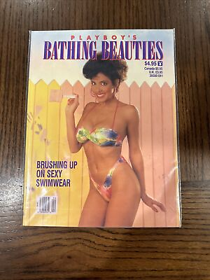 #ad PLAYBOY#x27;S quot;BATHING BEAUTIESquot; 1991 APRIL Brushing Up On Sexy Swimwear $19.99