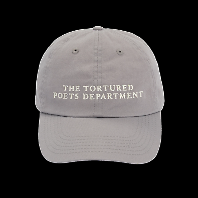 #ad Taylor Swift Tortured Poets Department Gray Dad Hat TTPD In Hand $74.99