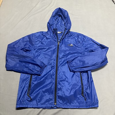 #ad The North Face Jacket Men#x27;s Large Hooded Windbreaker Waterproof Rain Coat Blue $22.00