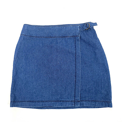 Hollister Womens Denim Skirt 1 Blue Envelope Skirt Jeans Mini Juniors Size $12.59