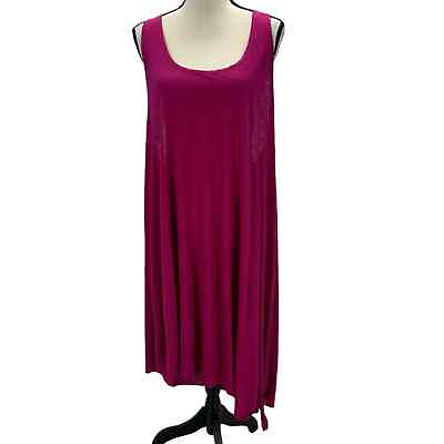 #ad Becca Sleeveless Racerback Swimsuit Cover Up Dress Pink size 2X $29.00