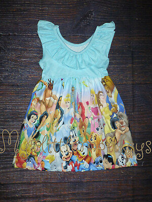 NEW Boutique Disney Cartoon Characters Girls Dress $16.99