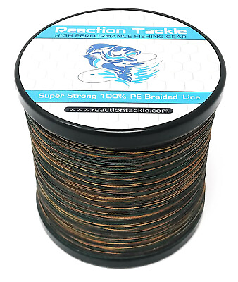 Reaction Tackle Braided Fishing Line Various Sizes and Colors $48.99