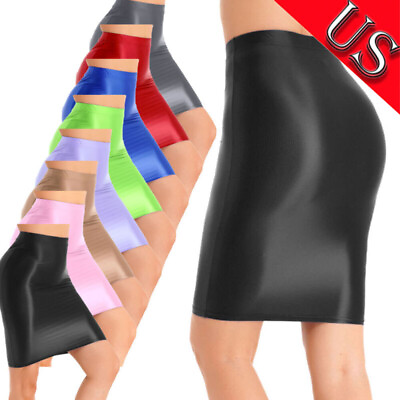 #ad #ad US Womens Shiny Bodycon Mini Skirts Night Party Dance Short Micro Skirt Clubwear $6.43