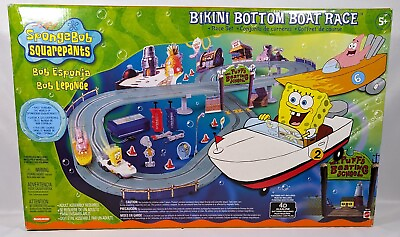 #ad Spongebob Bikini Bottom Boat Race Set SpongeBob SquarePants Nickelodeon $133.50