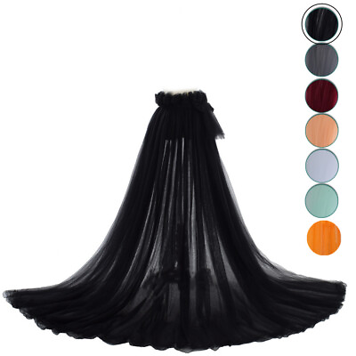 #ad Women Removable Bridal Hem Tulle Skirt Long Layered Tulle Skirt for Wedding $37.99