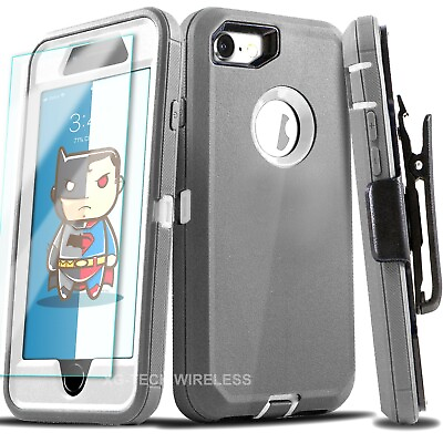 For iPhone 6 7 8 7 8 Plus SE Shockproof Case Cover Belt Clip Screen Protector $9.98