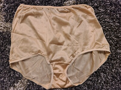 90#x27;s Sears size 7. 100% Nylon Panties Mid Waist Brief silky soft $10.00