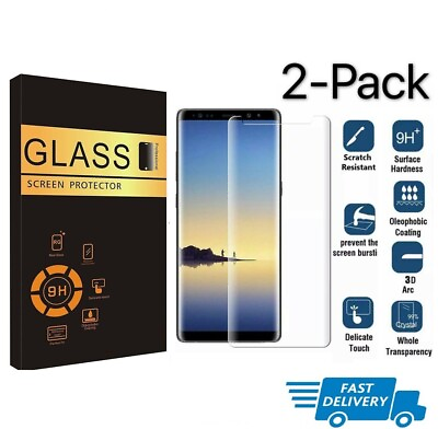 2X Tempered Glass Screen Protector For Samsung Galaxy Note S8 S9 S10 S20 S21 S22 $4.95