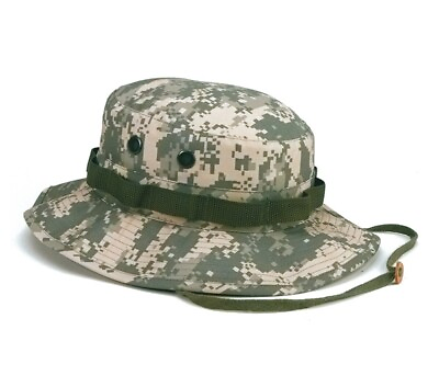 Rothco Tactical Military Camo Bucket Wide Brim Sun Fishing Boonie Hat $16.99