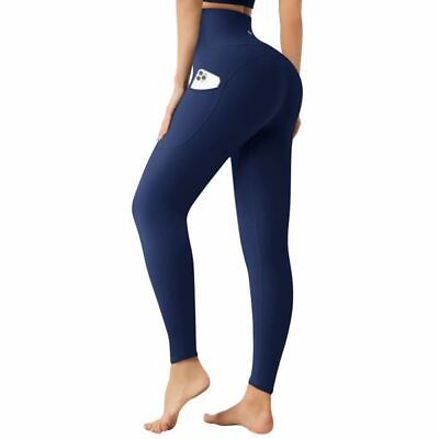 Women#x27;s Yoga Pants Running Leggings with Pockets $14.99
