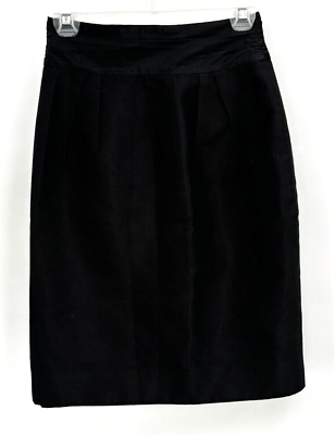 #ad KATE SPADE SKIRT THE RULES SILK BLEND LINED PLEATED SKIRT Women#x27;s Size 4 BLACK $15.99