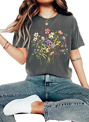 #ad Wildflowers Tshirt Boho Tshirt Floral ShirtFlowers Shirt $15.50