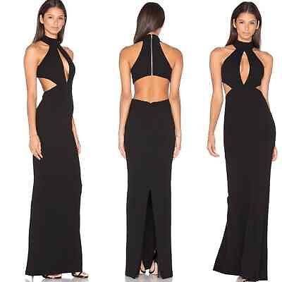 #ad Revolve Nookie Black Cut Away Wicked Games Maxi Small $150.00