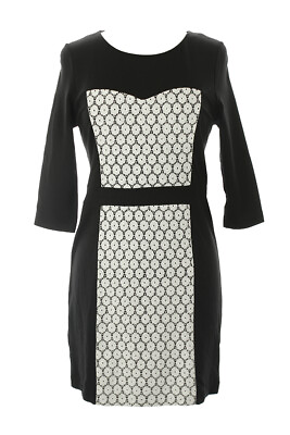 #ad Kensie New Dove Contrast Ponte Paneled Dress S $99 $21.99