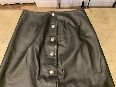 #ad #ad Newport News Leather Skirt Long Size Women’s 12 $19.90