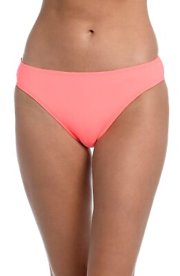 #ad La Blanca Women#x27;s Size 14 Classic Solid Full Coverage Bikini Bottoms Pink NwT $14.99