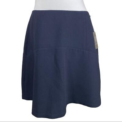 #ad Vince Camuto Women#x27;s NWT Navy Preppy A line Mini Skirt 10 W32 $30.00