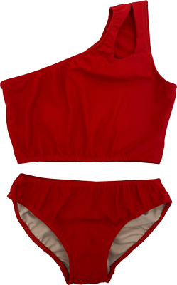 Two Piece Bikini One Shoulder Kid Girl Bathing Suit Swimsuit Cheryl Creations $29.99