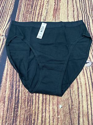 #ad NWT Victoria’s Secret High Leg Black Panties XS $7.99