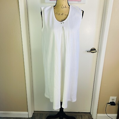 #ad Motherhood Maternity Boho Dress XL Ivory Confortable $21.99