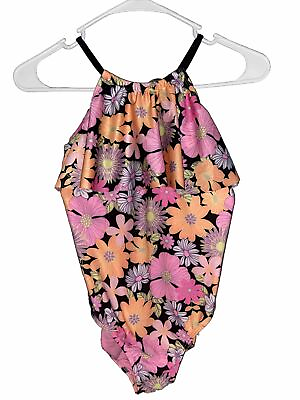 #ad Wonder Nation Girls Floral SwimSuit Extra Large 14 16 $6.00