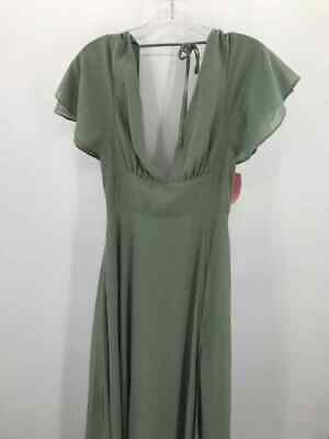 #ad Lulus Green Size Small Maxi Short Sleeve Dress $28.99