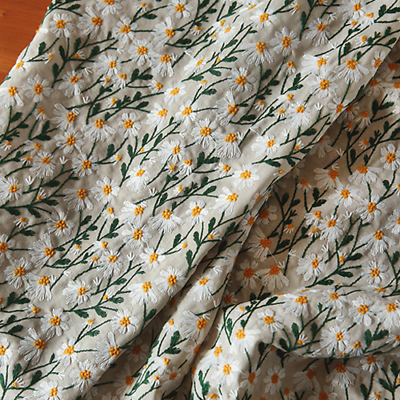 50x135cm Retro Art Embroidery Fabric Cotton Linen Jacquard Fabric for Diy Dress $28.18