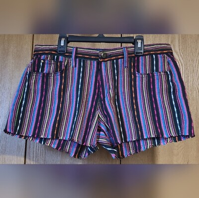 #ad Joe#x27;s Jeans Vintage Reserve 1971 Striped Shorts Size 26 Boho Short Shorts $20.00