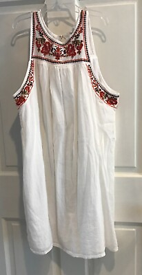 #ad Women Dress Size Sz XS Sun Sundress White $32.95