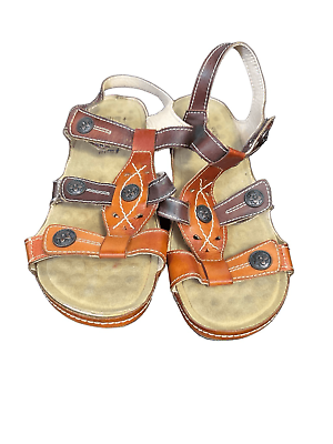 #ad Women#x27;s L#x27;Artiste Spring Step Melissa Tri Colored Sandals EU Size 39 US 8.5 $40.00
