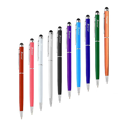 #ad 10 Pack 2 in 1 Pencil Stylus Touch Screen Ballpoint Pen for iPad iPhone Tablet $9.69