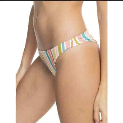 #ad Roxy Beach Classics Cheeky Bikini Bottoms NWT Large $24.00