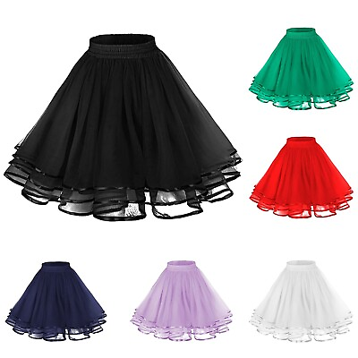 #ad Women#x27;s Basic Versatile Stretchy A line Flared Casual Mini Jean Skirts for Girls $14.77