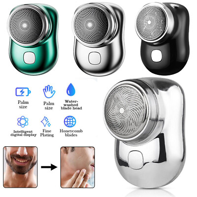 Mini Shave Portable Electric Razor for Men USB Rechargeable Shaver Home Travel $10.99