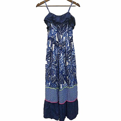 #ad Girls Cat amp; Jack Long Cute Maxi Dress Sleeveless Blue Size XL 14 16 $13.99
