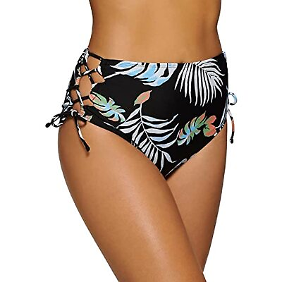 #ad $20 Hula Honey Swimwear Bikini Small Junior Aloha Lace Up Floral Size Small $15.29