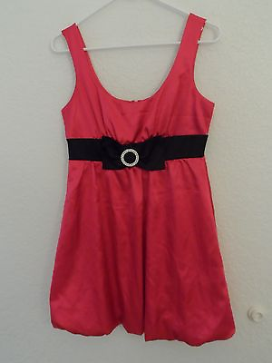 Forever Dress Evening Prom Pink Black Bow Size M Girl#x27;s Women#x27;s Junior#x27;s $49.00