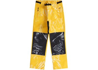 #ad Supreme The North Face Printed Mountain Pant Yellow Sz large $225.00
