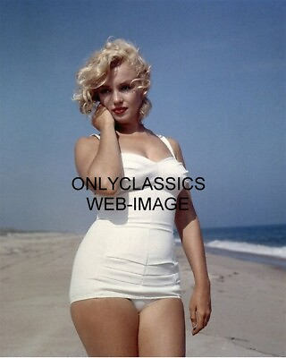 #ad BATHING BEAUTY SEXY MARILYN MONROE SWIMSUIT OCEAN 8X10 PHOTO PINUP CHEESECAKE $14.41