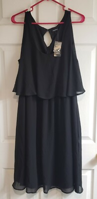 #ad Torrid two tier black Cocktail Party Holiday dress Plus Size 1 New $46.00