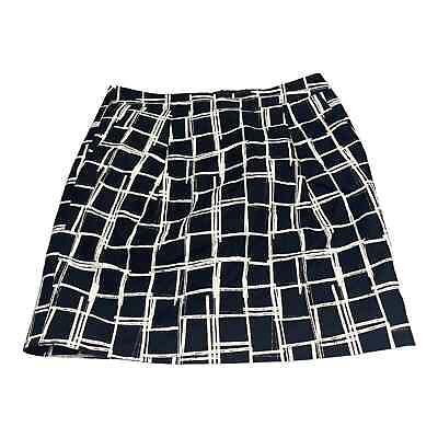 #ad GAP Black amp; White Checkered Short Skirt Women’s Size 2 $14.44