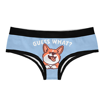 #ad Womens Guess What Corgi Butt Panties Funny Bikini Brief Funny Dog Lover Gift $7.70