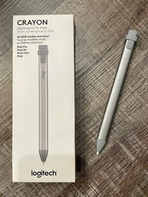 Logitech Crayon Digital Pencil for Apple iPad 2018 amp; Above Grey 914 000051 $34.95